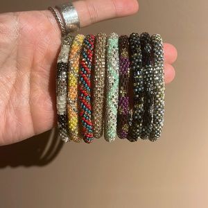 9 Lily & Laura glass beaded bracelets